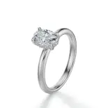 Pierścionek owalny diament białe złoto SBPZ_068